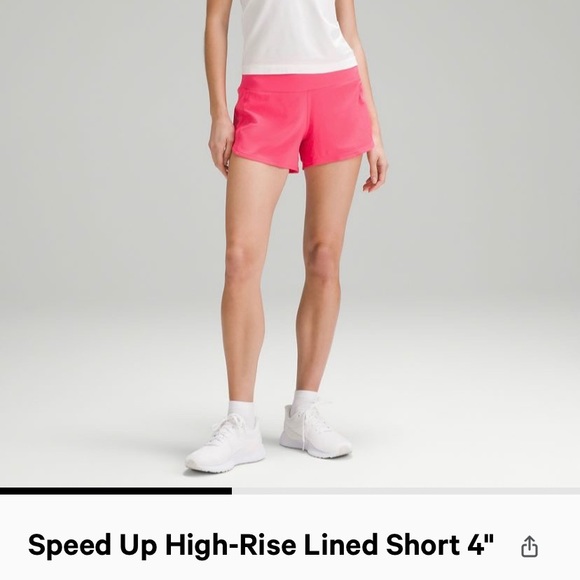 Lululemon Speed Up 4" size 2 high rise shorts - Picture 2 of 10
